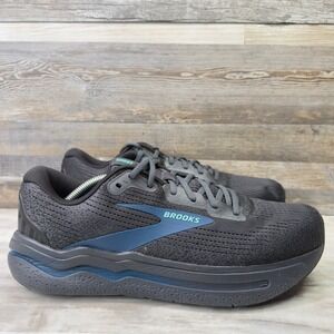 Brooks Ghost Max 2 Men's Size 12.5 2E Wide Black Blue Running Shoes Sneakers